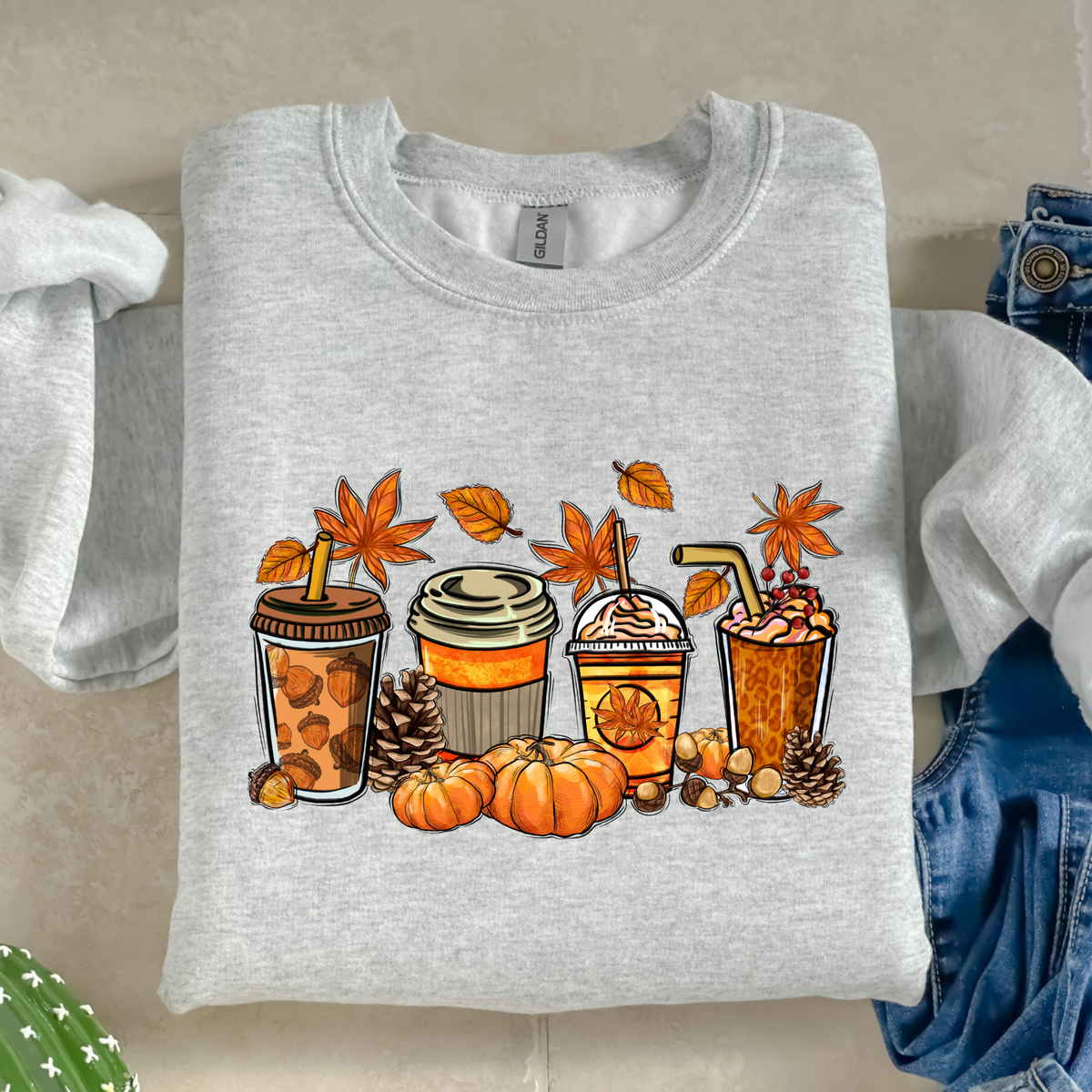 Fall coffee-38200-DTF transfer