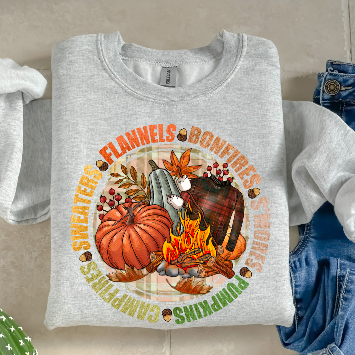 Fall words-38255-DTF transfer