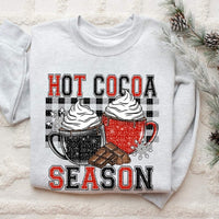 Hot cocoa season red and black 60098 DTF transfer