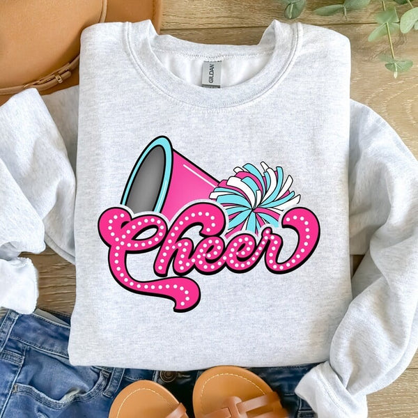 Cheer mom pink megaphone 37748 DTF transfer
