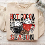 Hot cocoa season red and black 60098 DTF transfer