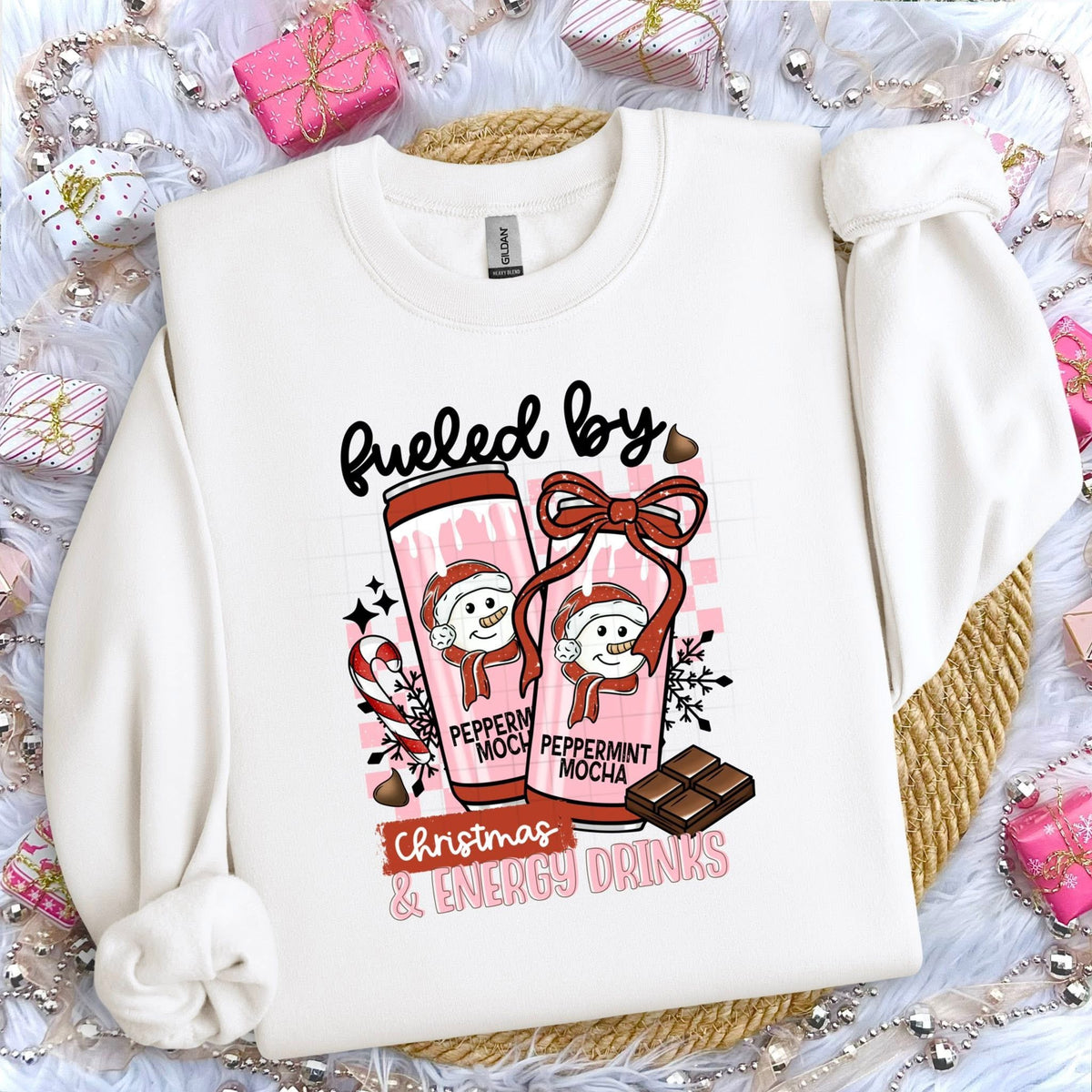 Christmas And Energy Drinks (CSC) DTF transfer