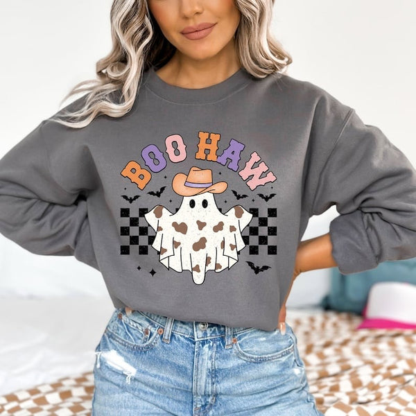 Boo haw cow print ghost 37674 DTF transfer