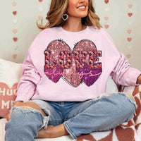 Love always sequin hearts (ECHT) 19000 DTF TRANSFER