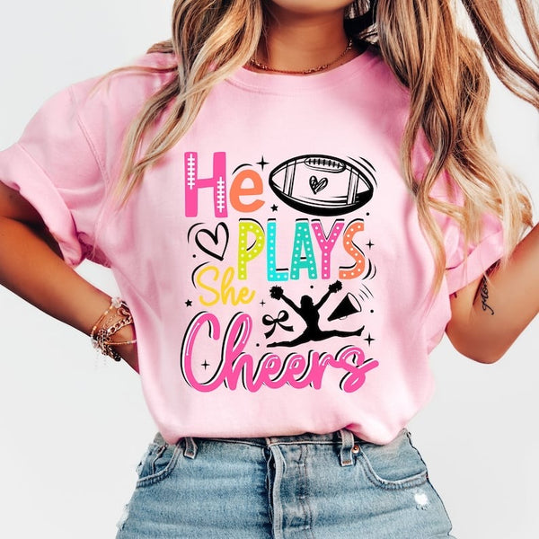 He plays she cheers 37744 DTF transfer