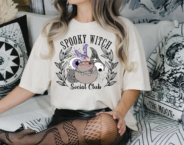 Spooky witch social club 37671 DTF transfer