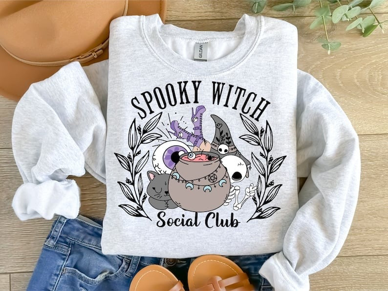 Spooky witch social club 37671 DTF transfer