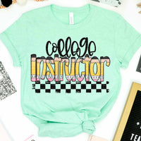 College instructor pencil font 27487 DTF transfer