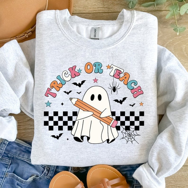 trick or treat ghost with pencil 37666 DTF transfer