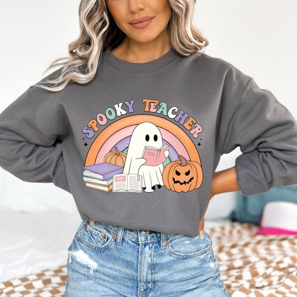 Spooky teacher ghost pastel font 37665 DTF transfer