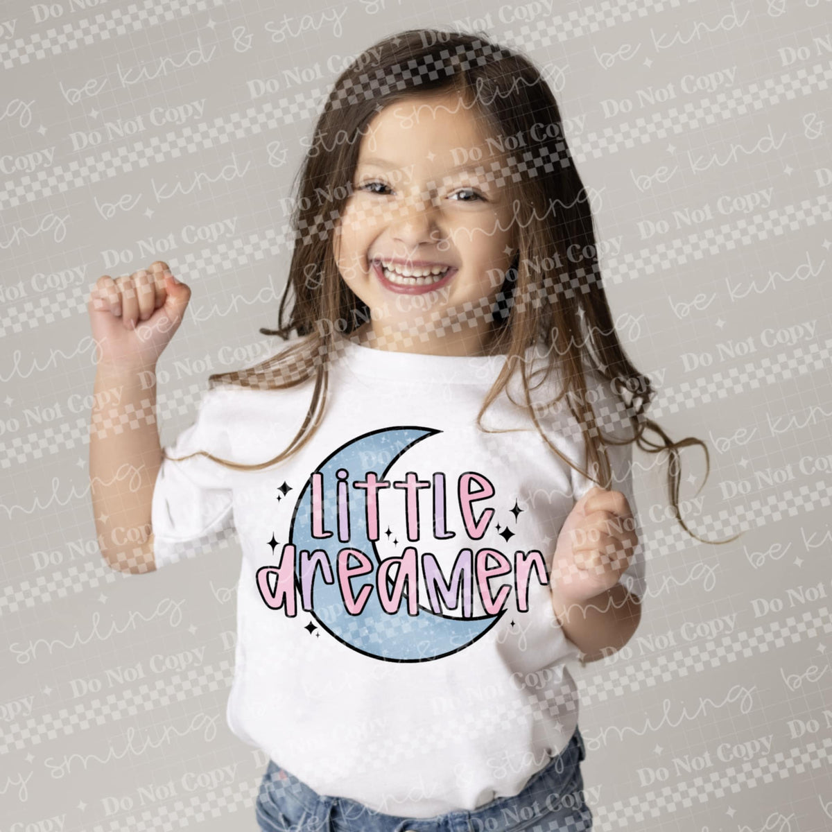 Little Dreamer with moon 111707 DTF transfer