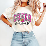 Cheer mama pink and black glitter 37733 DTF transfer