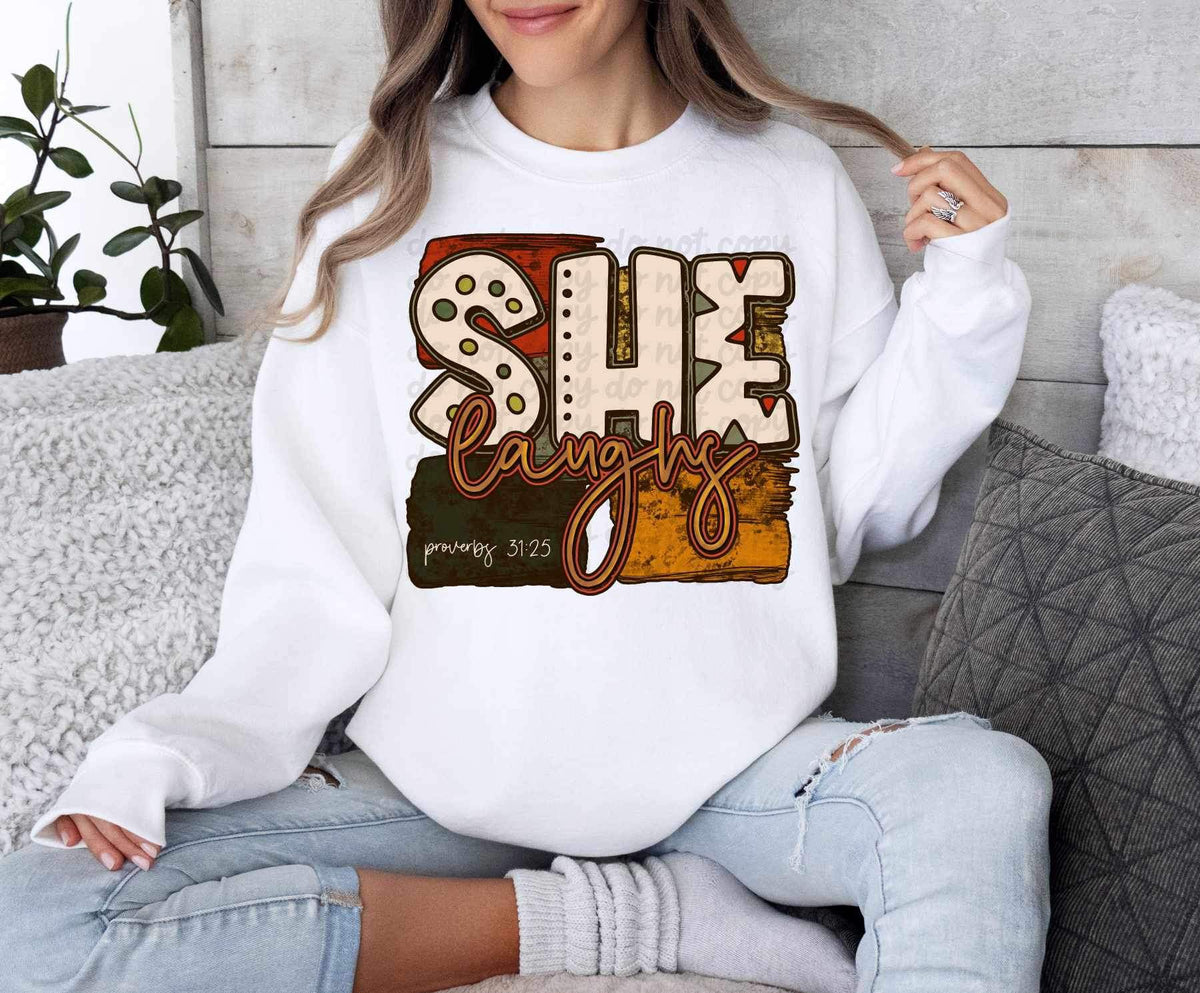 She laughs 19076 DTF TRANSFER