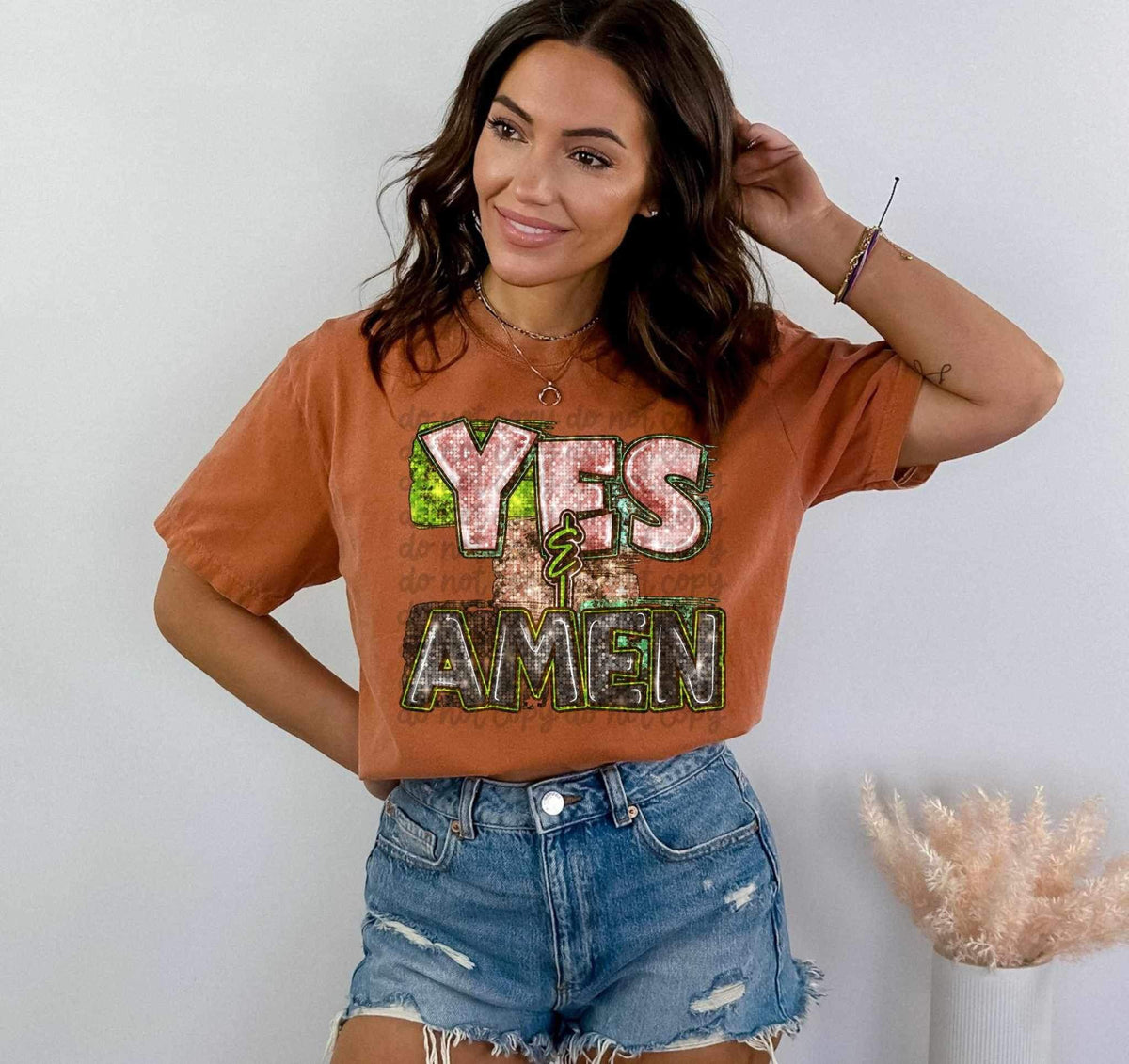 Yes & amen 19075 DTF TRANSFER