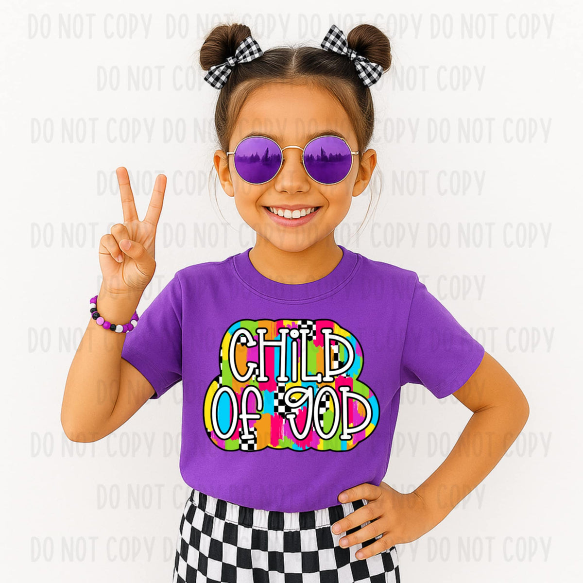 Child of God RAINBOW brushstroke 111702 DTF transfer