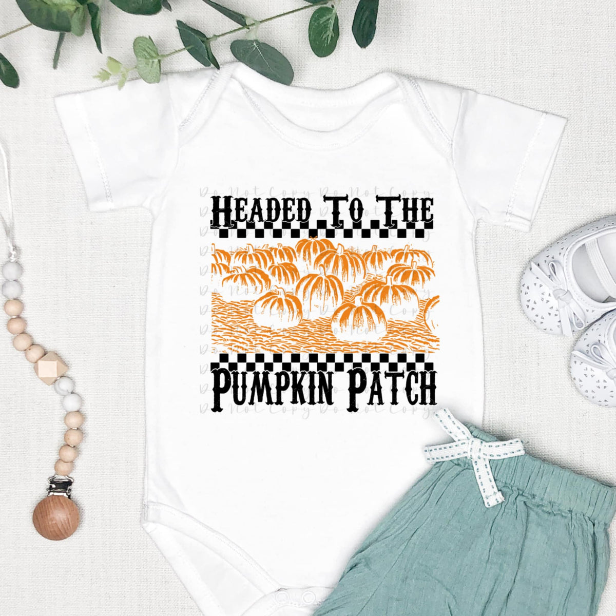 Headed to the Pumpkin Patch checker 111706 DTF transfer