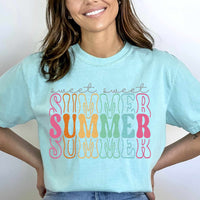Sweet sweet summer colorful stacked 27505 DTF transfer