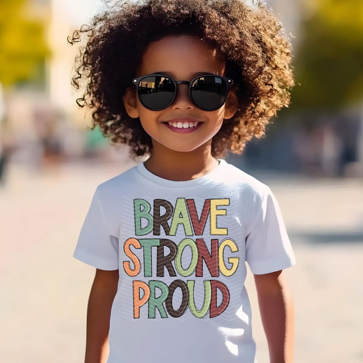 Brave Strong Proud 111565 DTF transfer