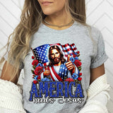 America needs jesus 27498 DTF transfer