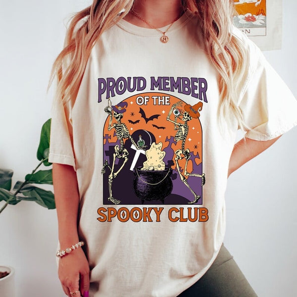 Proud member of the spooky club 37659 DTF transfer