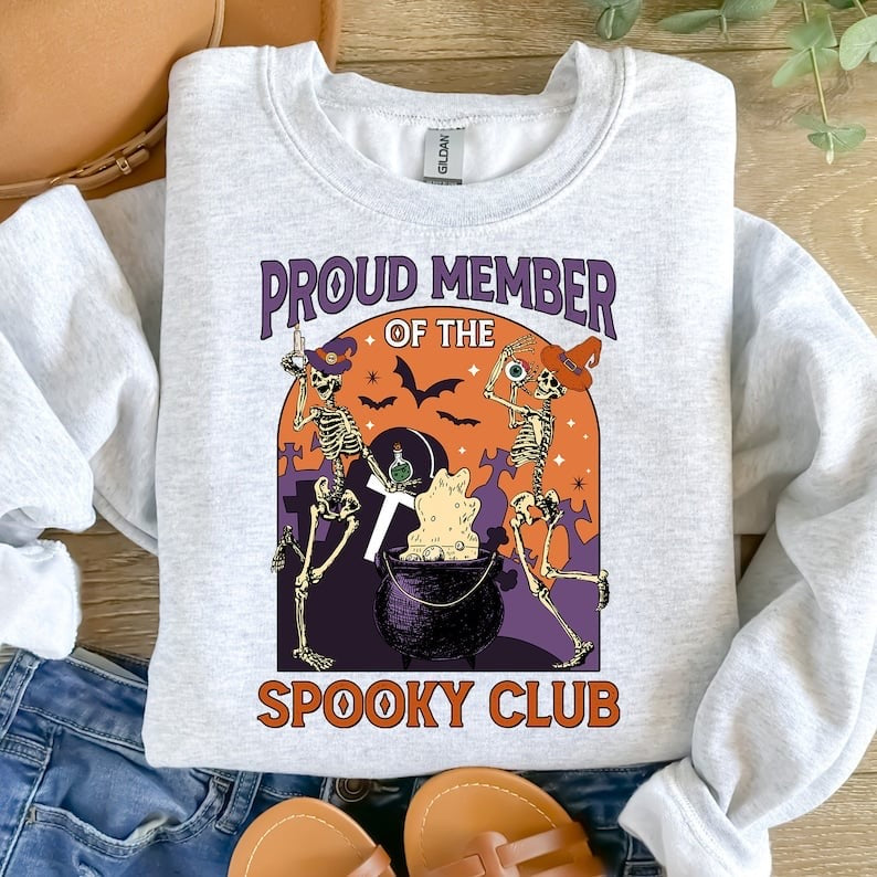 Proud member of the spooky club 37659 DTF transfer