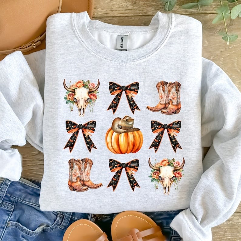 Coquette fall collage 37605 DTF transfer