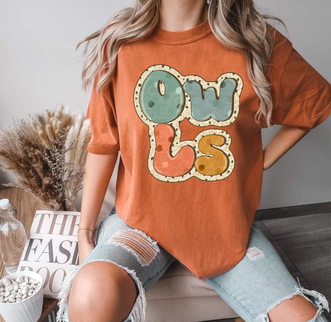 Owls boho (C’s) 60246 DTF transfer