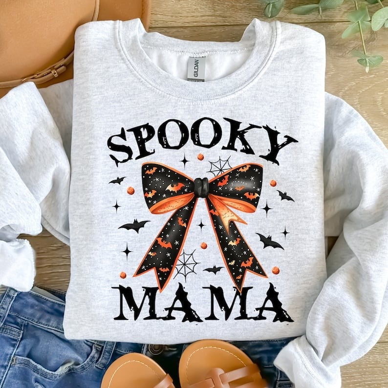 Spooky mama bow 37656 DTF transfer