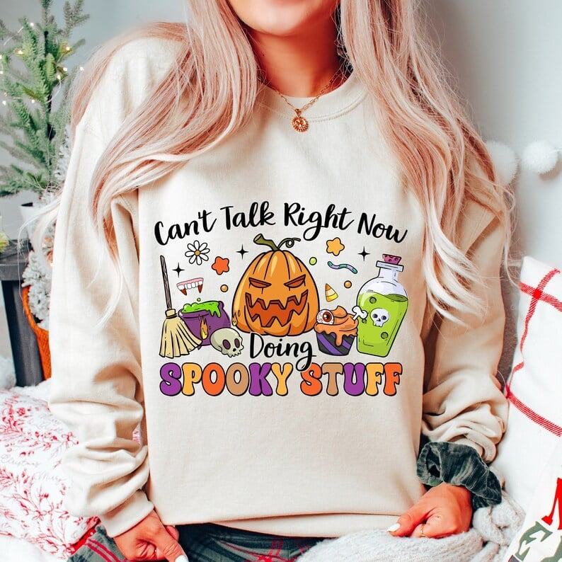 Can’t talk right now doing spooky stuff 37655 DTF transfer