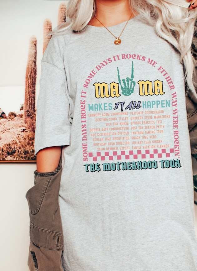 The motherhood tour yellow green red  27514 DTF transfer