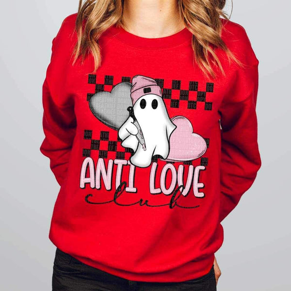 Anti love club ghost and hearts 19093 DTF TRANSFER