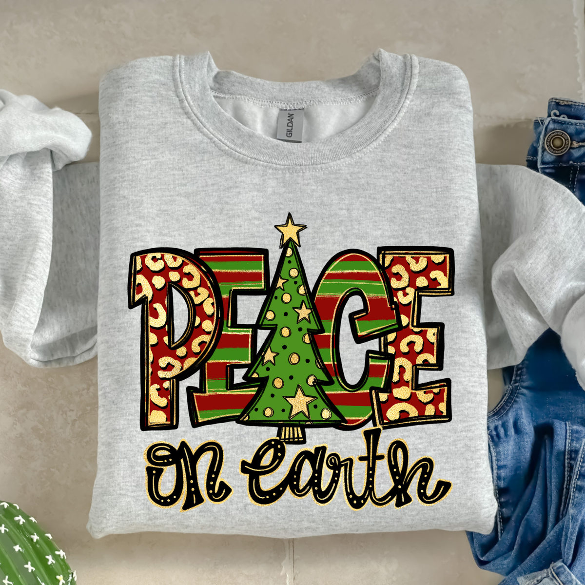 Peace on Earth-38516-DTF transfer
