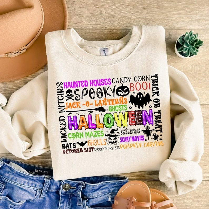 Halloween subway colorful 37654 DTF transfer