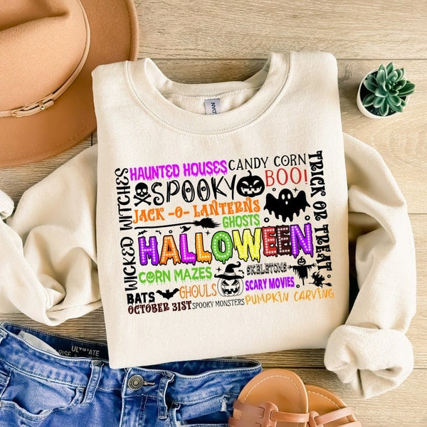 Halloween subway colorful 37654 DTF transfer