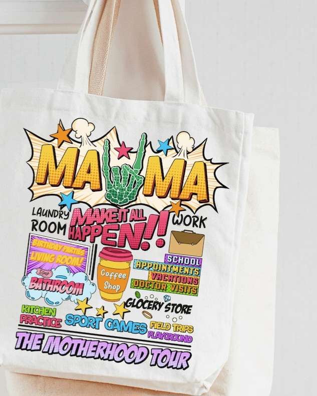 Mama comic style 27523 DTF transfer