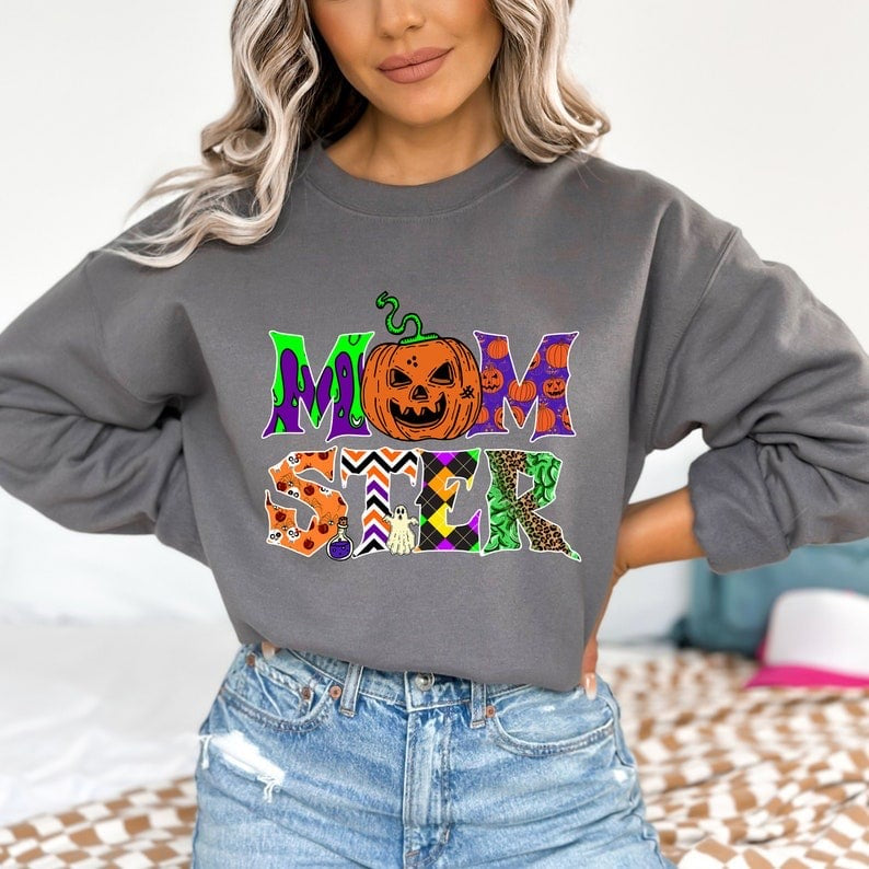 Momster with pumpkin 37653 DTF transfer
