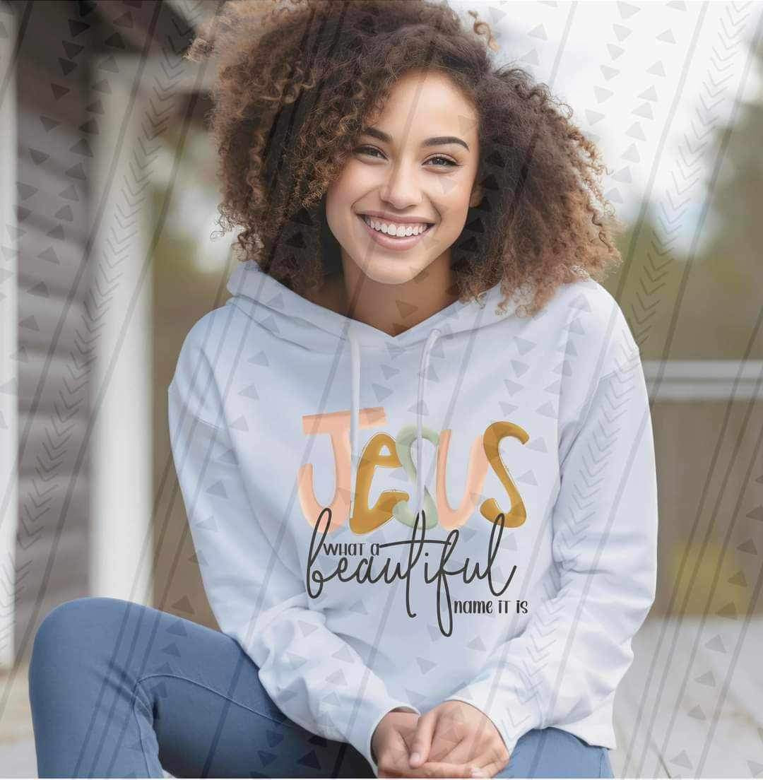 Jesus what a beautiful name it is 19110 DTF TRANSFERL