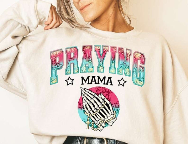 Praying mama skellie hands 27509 DTF transfer