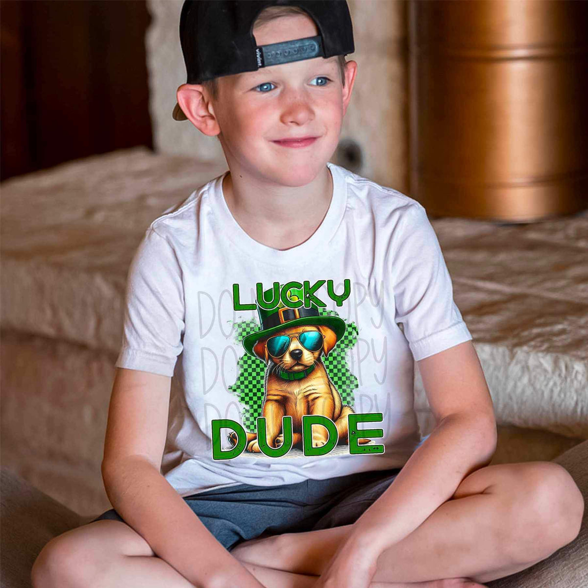 Lucky dude puppy 19116 DTF TRANSFERLE
