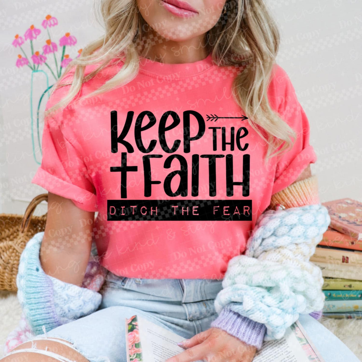 Keep the Faith BLACK CMLD DTF transfer