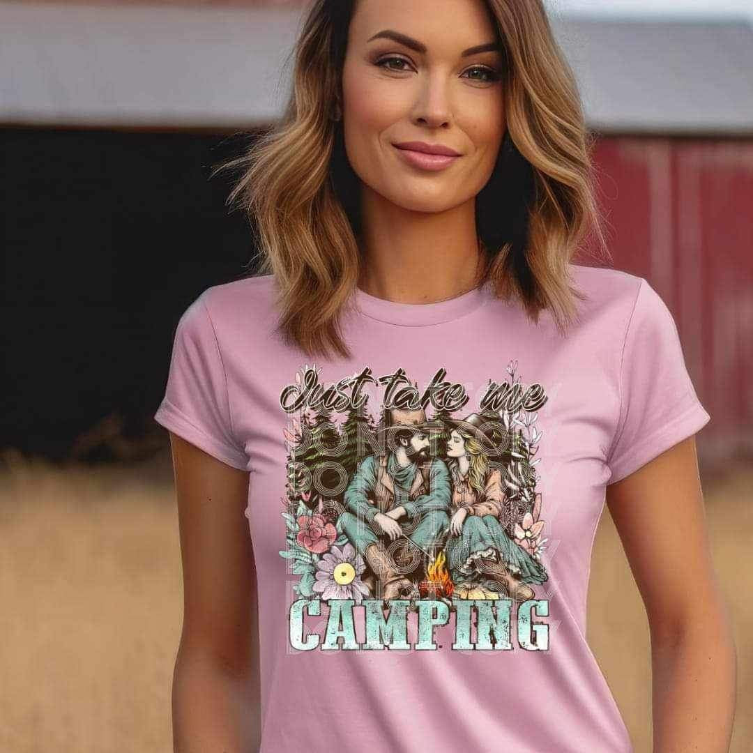 Just take me camping couple camping (SSD) 19139 DTF TRANSFER