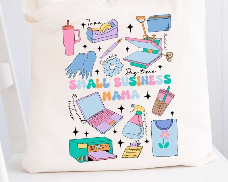 Small business mama collage 27511 DTF transfer