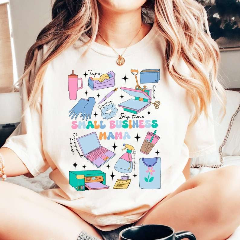 Small business mama collage 27511 DTF transfer