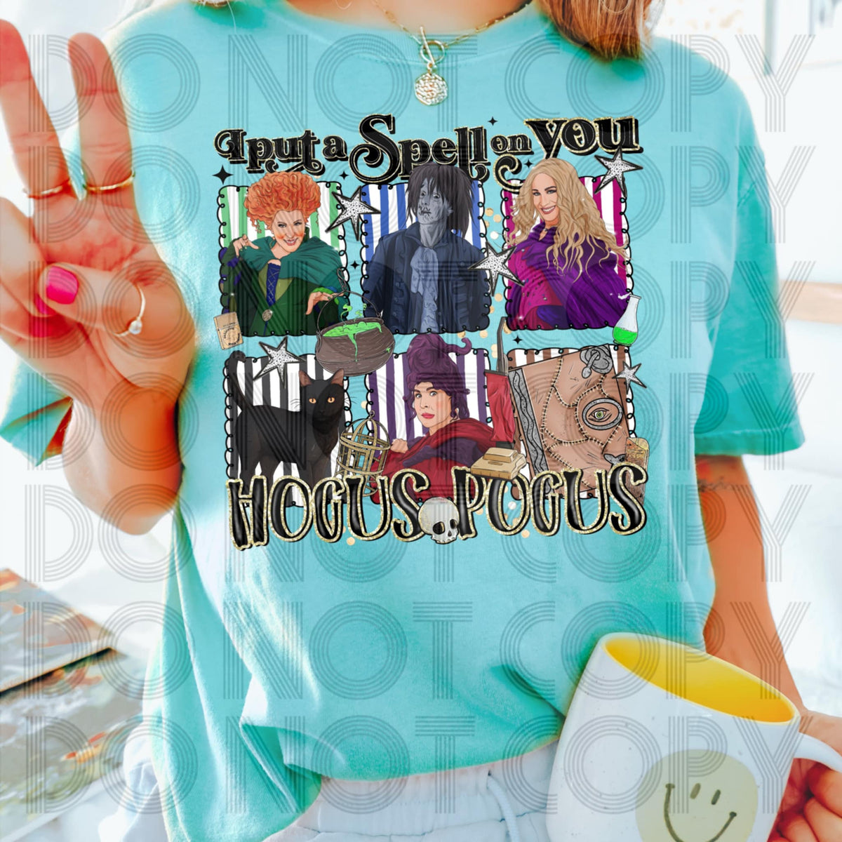 I put a spell on you striped frames HP (renewed) DTF transfer