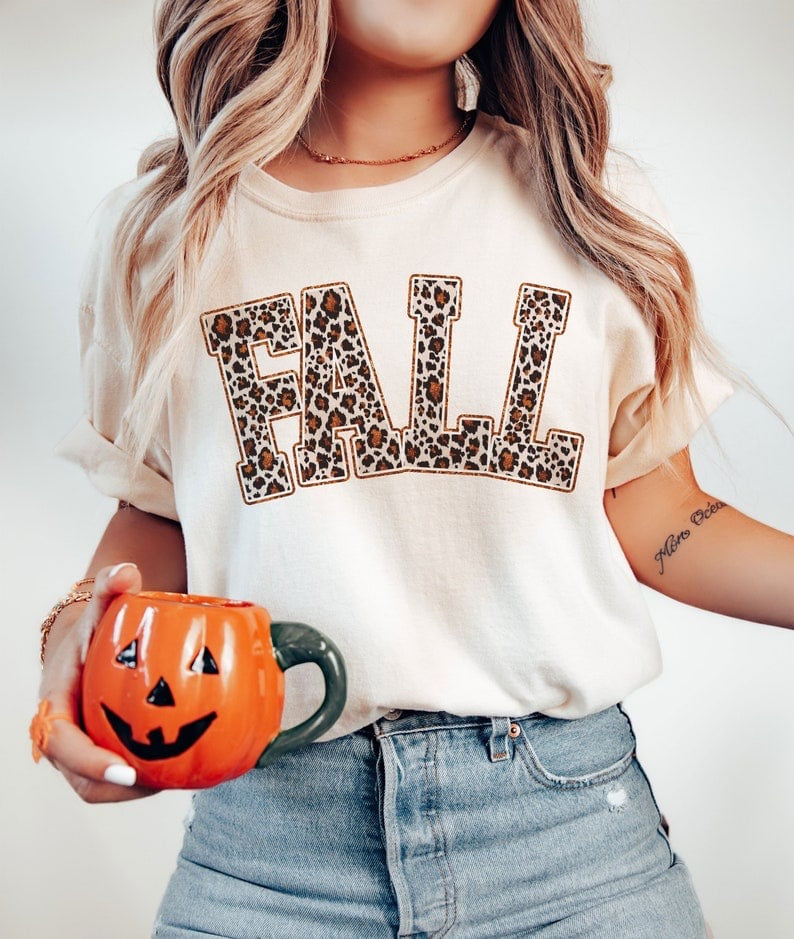 Fall leopard filled 37588 DTF transfer