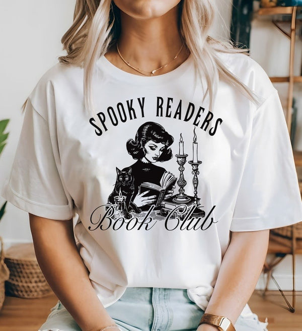 Spooky readers book club 37642 DTF transfer