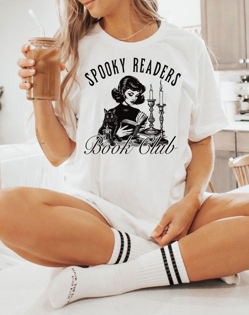 Spooky readers book club 37642 DTF transfer