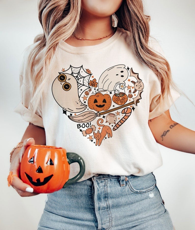 Halloween heart 37641 DTF transfer