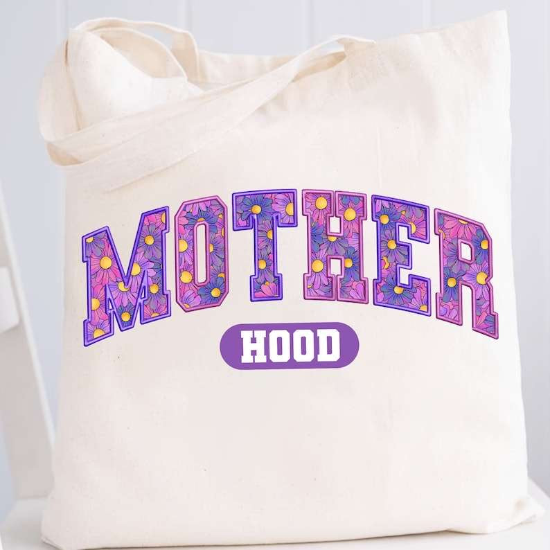 Motherhood purple floral embroidery 27569 DTF transfer