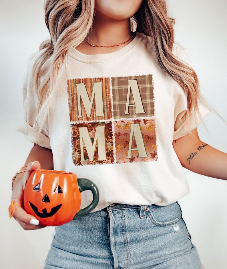 Mama fall blocks 37587 DTF transfer